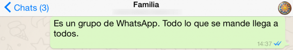 Grupo de WhatsApp familia