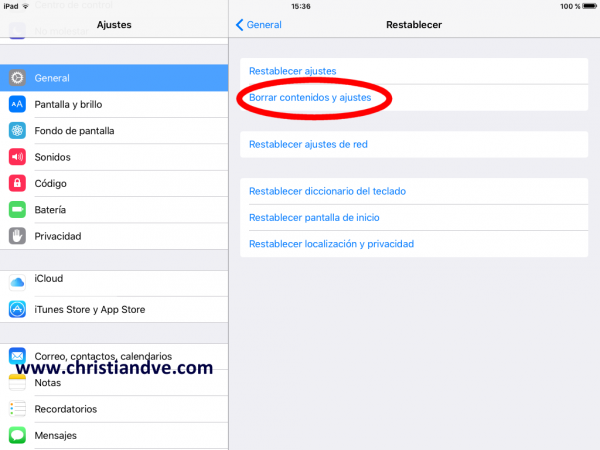 Borrar contenidos y ajustes del iPhone, iPad o iPod touch lento