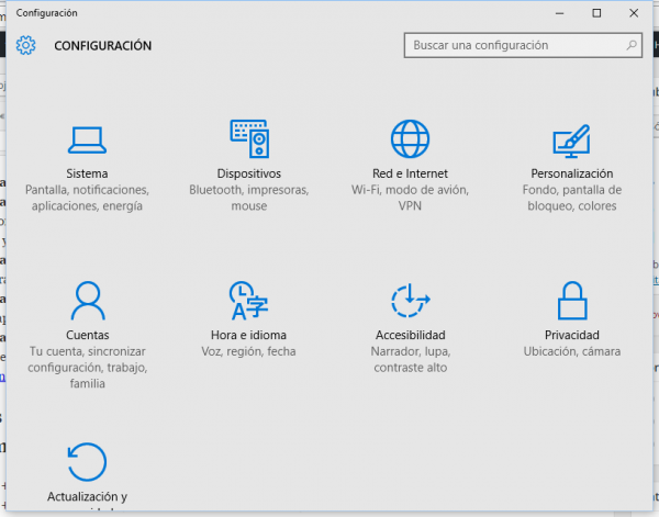 Windows + I: Panel de configuración de Windows