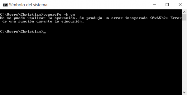 No se puede realizar la operación. Se produjo un error inesperado (0x65b): Error de una función durante la ejecución