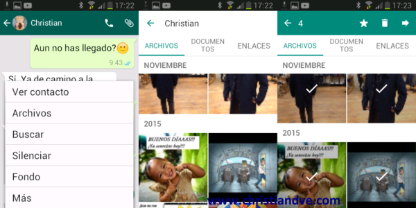 Borrar imágenes y vídeos de WhatsApp en Android