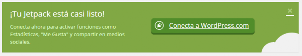 Conectar el Jetpack en WordPress