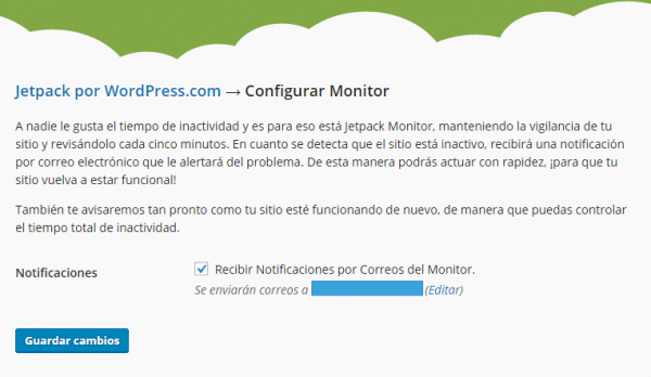 Configurar el monitor supervisor de Jetpack