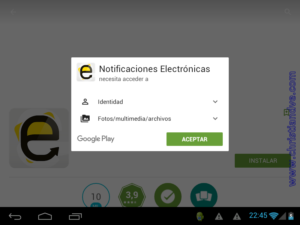 App de las notificaciones electrónicas