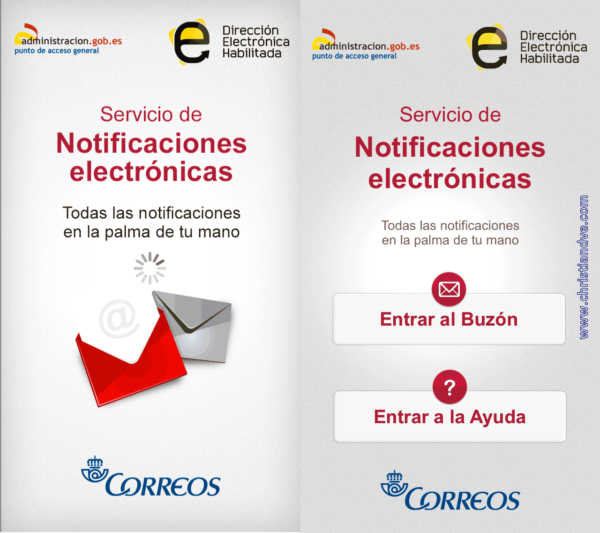 Servicio de notificaciones electrónicas vía app en el iPhone