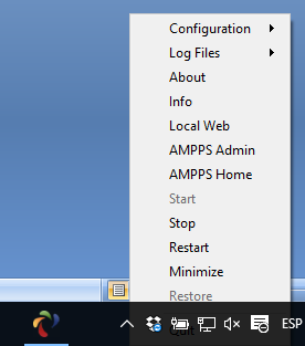 Ampps en ejecución en Windows