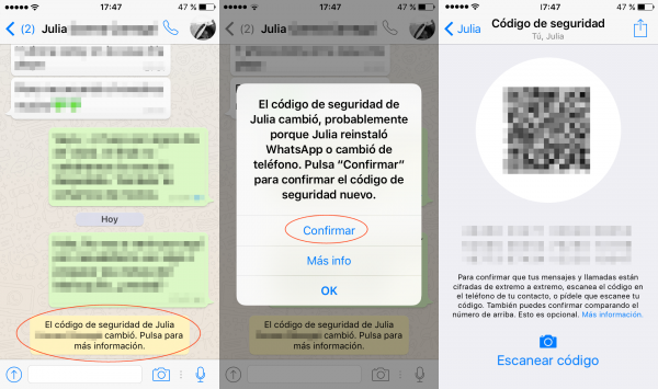 Aviso: cambio del código de seguridad en iPhone