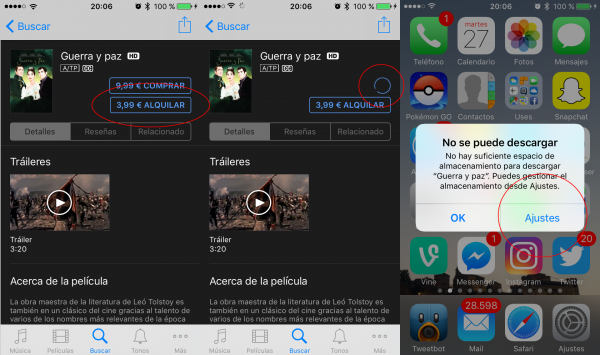 Truco para liberar espacio en iPhone en iOS 10