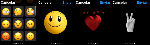 Contestar con un emoticono/emoji, carita sonriente (animada o no) o similares