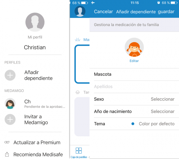 Cómo configurar otro perfil para tener recordatorios y no olvidar tomar la medicación