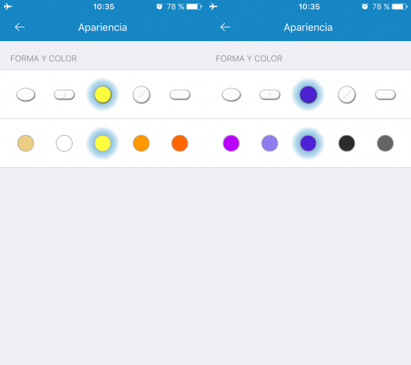 Configurar la apariencia del recordatorio de la medicina