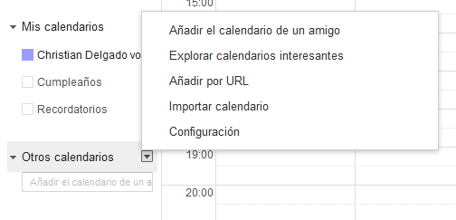 Cómo añadir los cumpleaños de los amigos de Facebook a Google Calendar - Añadir por URL