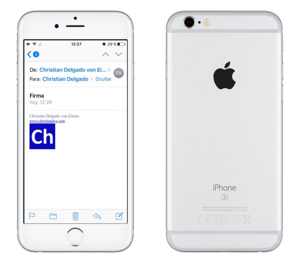 Cómo poner una firma HTML en el iPhone/iPad
