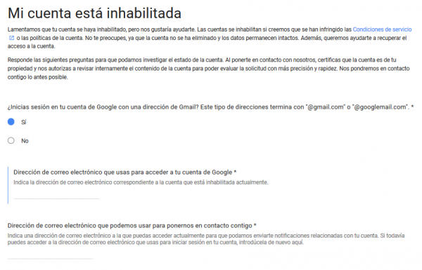 Mi cuenta fue suspendida temporalmente por comportamiento anormal