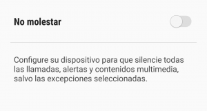 Activar modo no molestar en Android