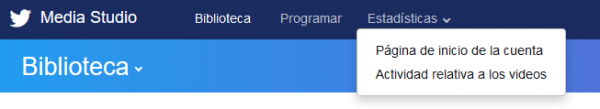 Estadísticas con Twitter Media Studio