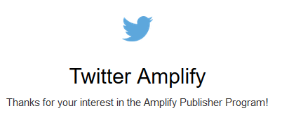 Twitter Amplify