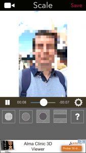 Cambiar el tamaño (Scale) de la parte pixelada o difuminada por las zonas del vídeo con MovStash