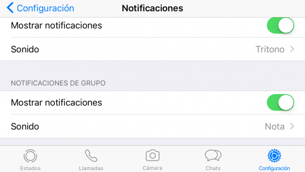 Cómo personalizar las notificaciones de WhatsApp en iPhone