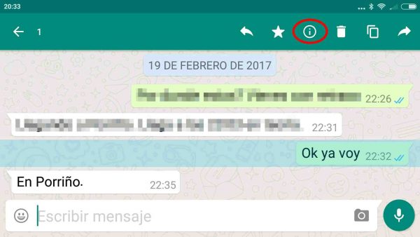 Cómo ver quién ha leído el mensaje de WhatsApp en un chat o en un grupo en Android