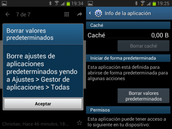 Borrar la aplicación predeterminada para abrir vídeos en Android