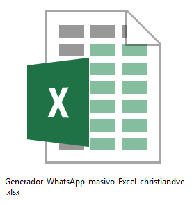 Excel generador de mensajes de WhatsApp