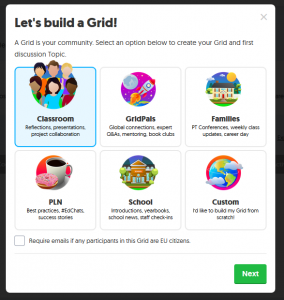 Crear un grid en FlipGrid