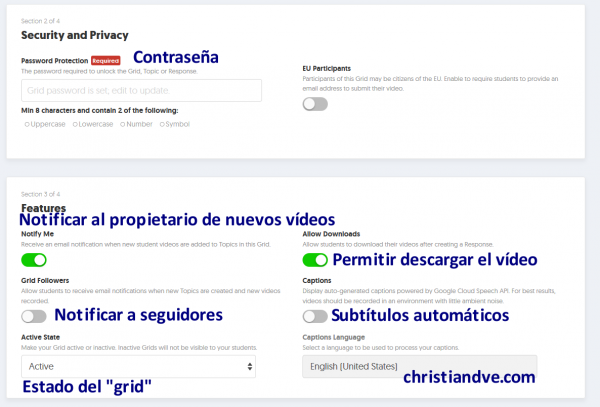 Editar el "grid" en FlipGrid (2)