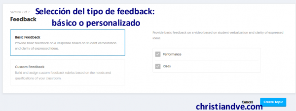 Cómo crear un "topic" en FlipGrid y opciones - Feedback (rúbricas)