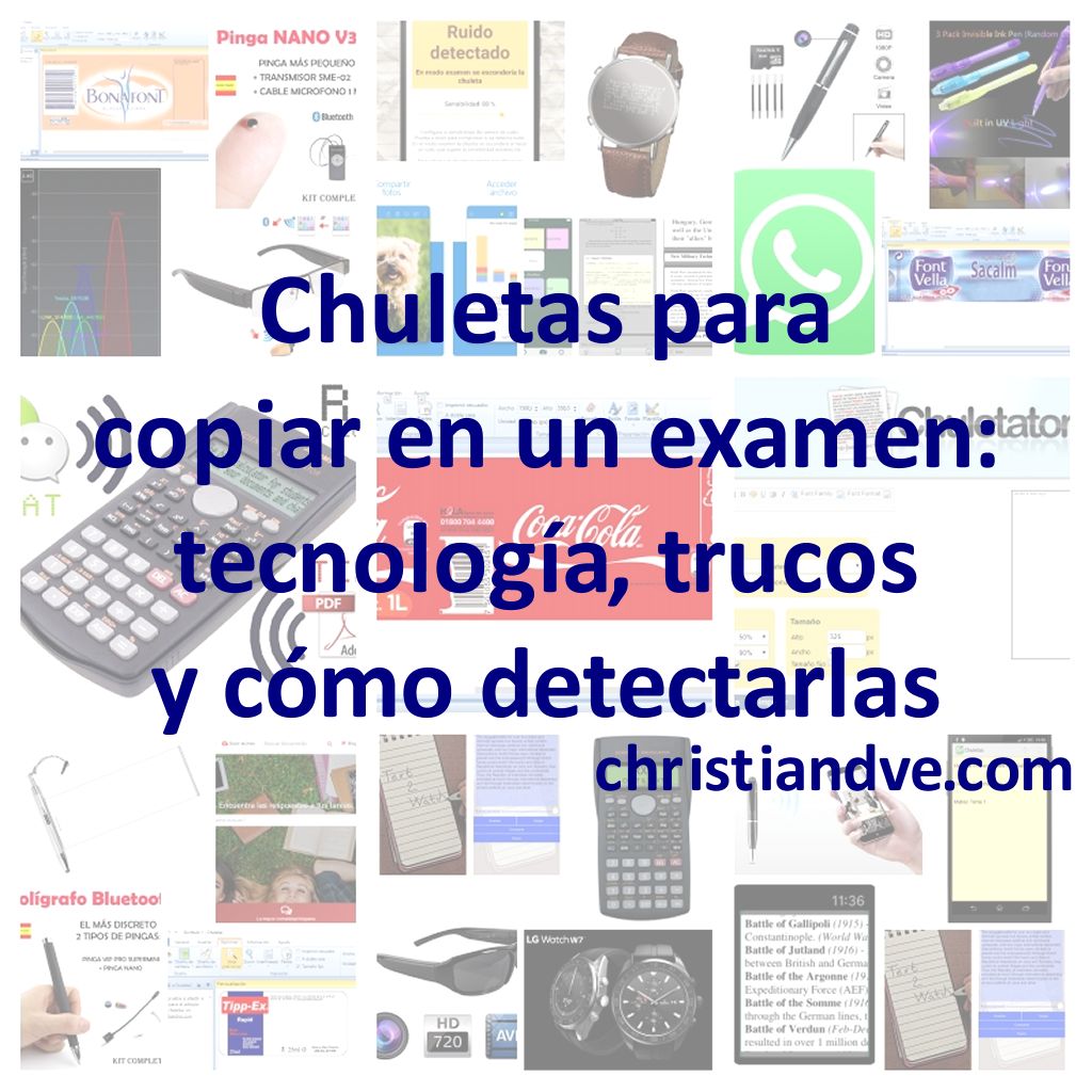 Siete insólitas maneras de hacer «chuletas» en un examen