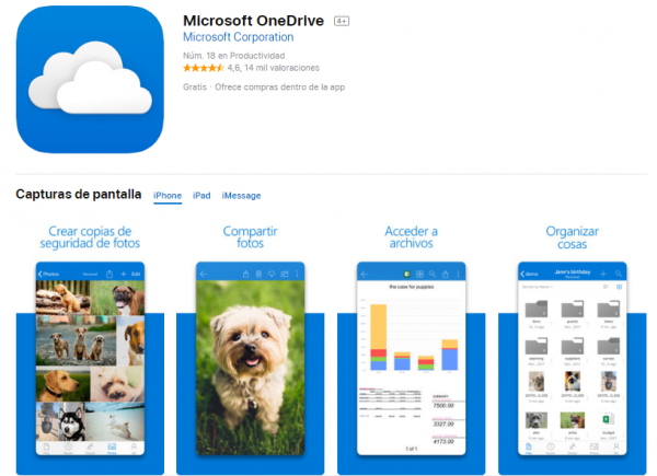 Almacenar chuletas en OneDrive