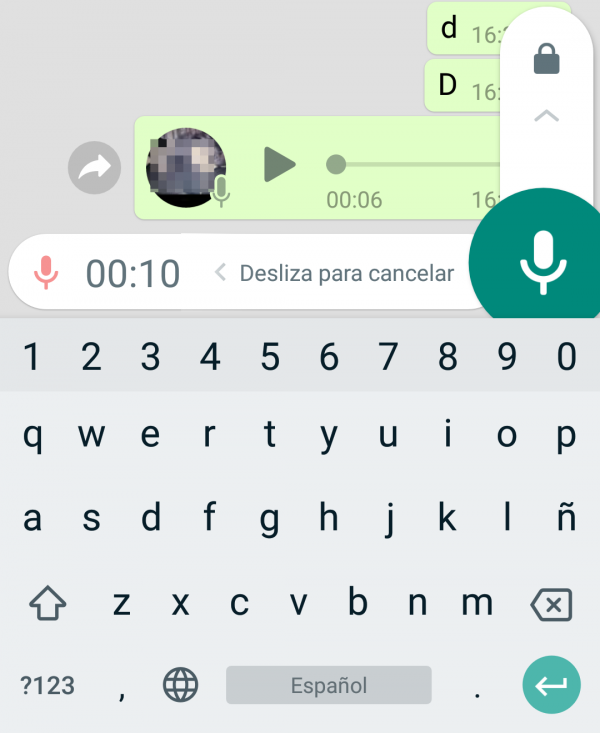Envía mensajes de audio por WhatsApp sin dejar el dedo pulsado sobre el micrófono en Android