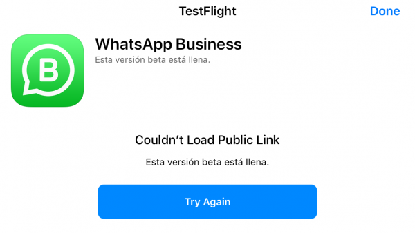 WhatsApp Business para iPhone