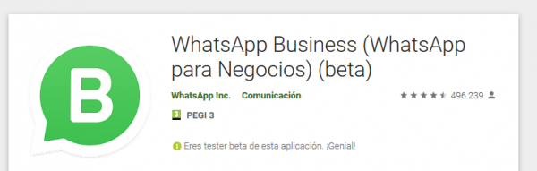 WhatsApp Business para Android Beta