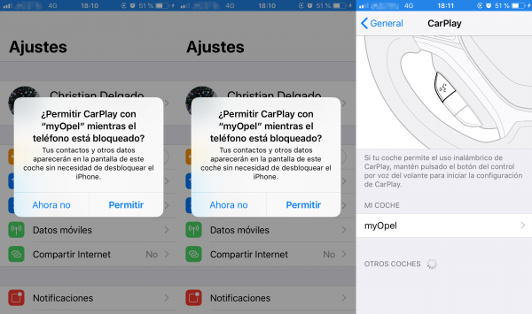 Instalación de CarPlay en el iPhone