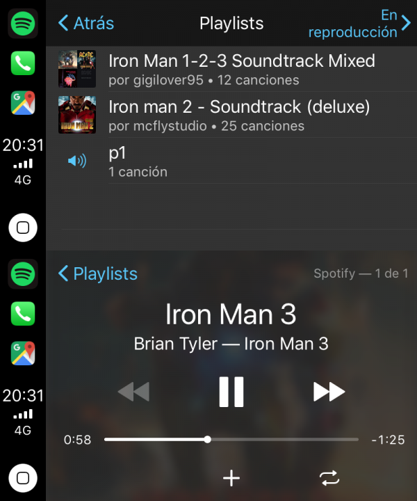 Spotify en CarPlay