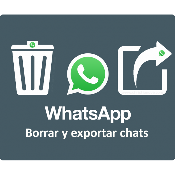 WhatsApp: Cómo borrar y exportar chats en Android y iPhone