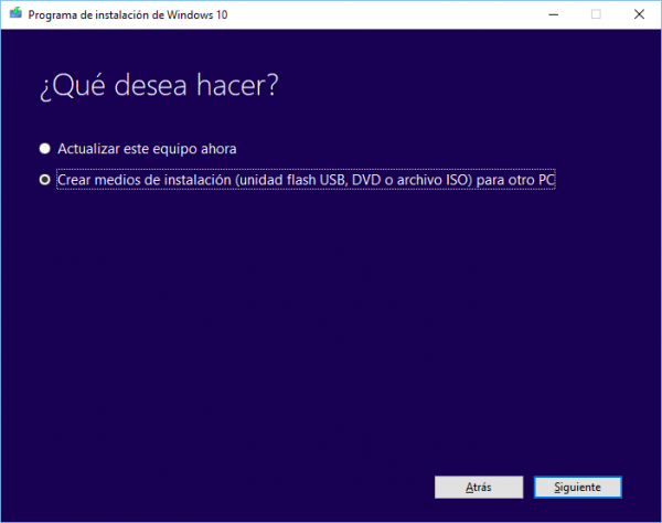 Cómo descargar y crear el disco de instalación de Windows 10