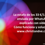 Estafa por WhatstApp de 33/1.848 €: “mandala o flor de la abundancia”. Soluciones