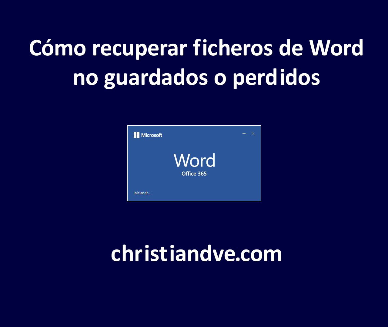 Word: Cómo recuperar ficheros no guardados o perdidos