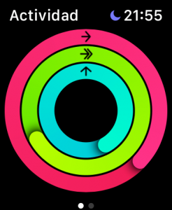 Actividad en el Apple Watch