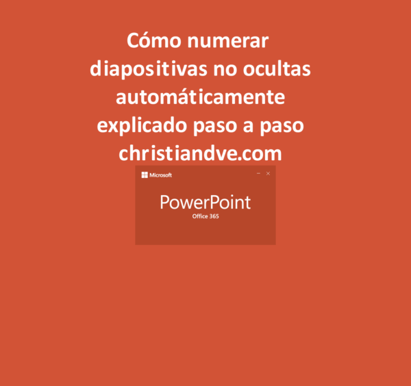 PowerPoint: cómo numerar diapositivas no ocultas automáticamente (y gratis)