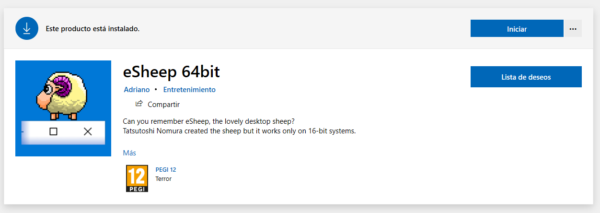eSheep una mascota virtual gratis que te acompaña en Windows