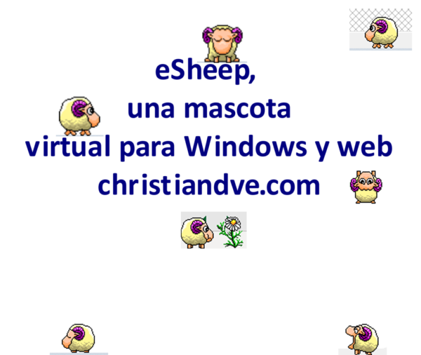 eSheep una mascota virtual gratis que te acompaña en Windows