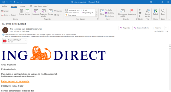 Phishing de ING